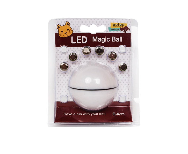 Interaktiver LED-Spielball für Katzen – Elektronisch & Selbstrollend