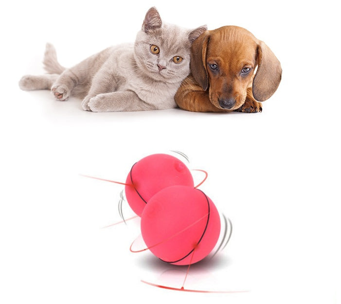Interaktiver LED-Spielball für Katzen – Elektronisch & Selbstrollend