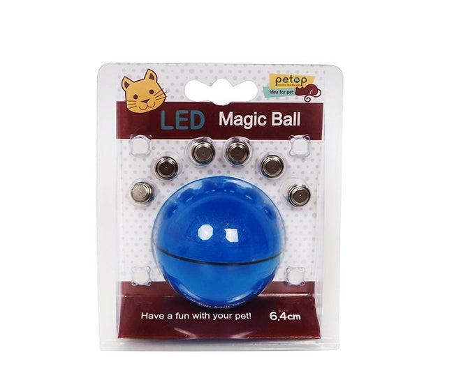 Interaktiver LED-Spielball für Katzen – Elektronisch & Selbstrollend