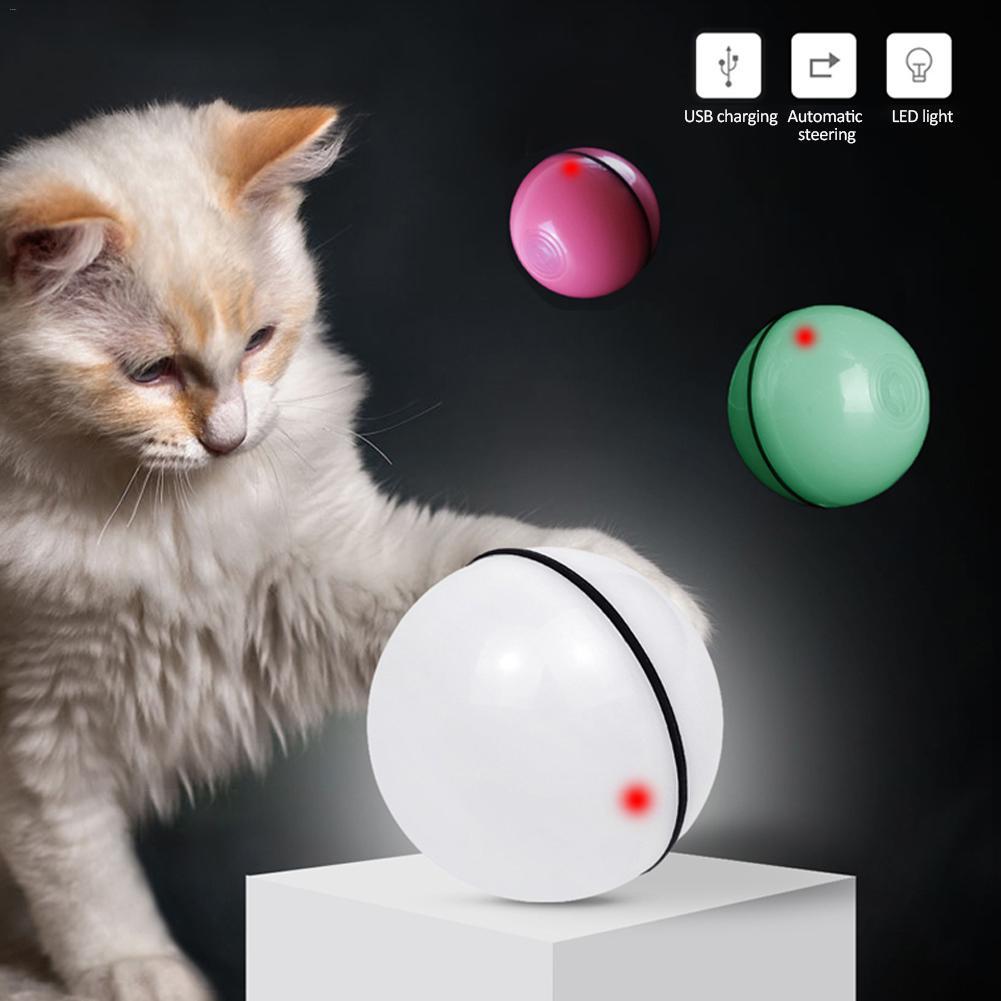 Interaktiver LED-Spielball für Katzen – Elektronisch & Selbstrollend